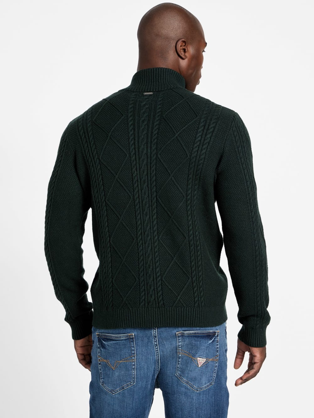 Eco Noel Zip Cable-Knit Sweater