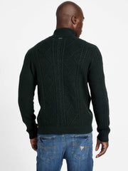 Eco Noel Zip Cable-Knit Sweater