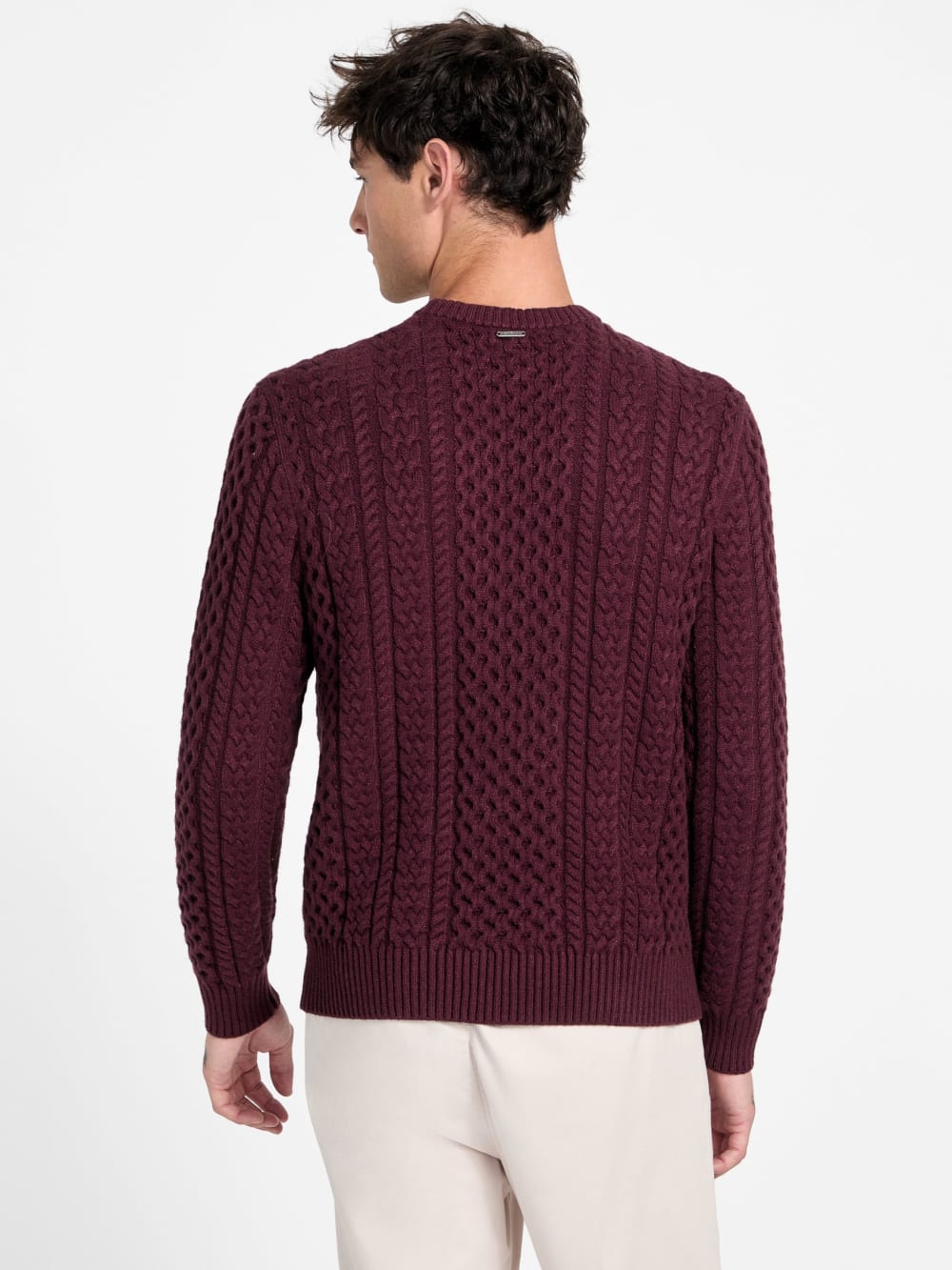 Eco Nathan Mixed Cable-Knit Sweater