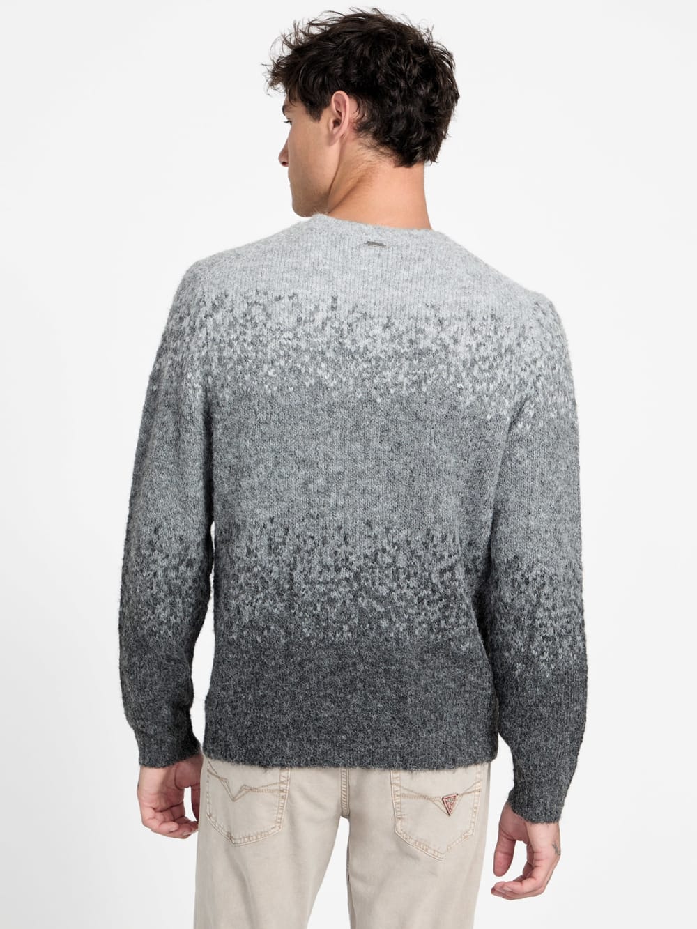 Eco Trey Crewneck Marled Striped Sweater