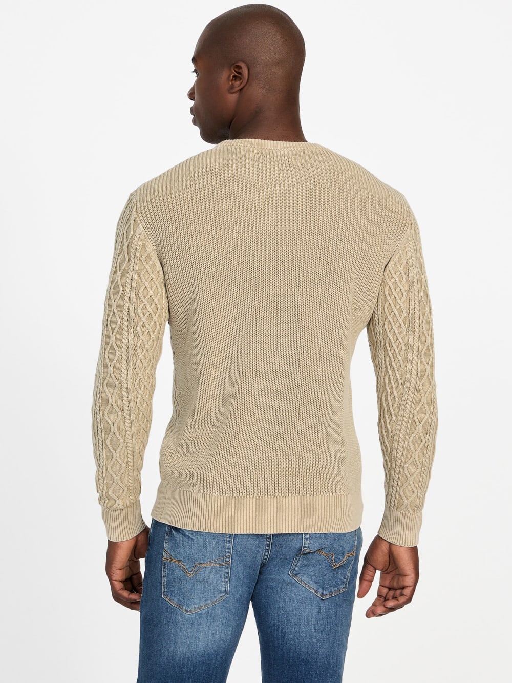 Herman Cable-Knit Washed Sweater