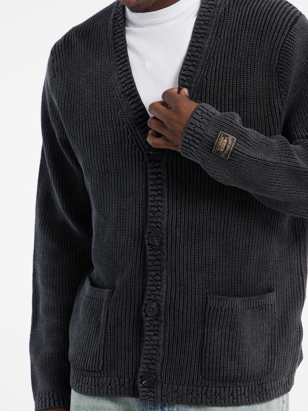 GUESS Originals Eco Washed Cardigan