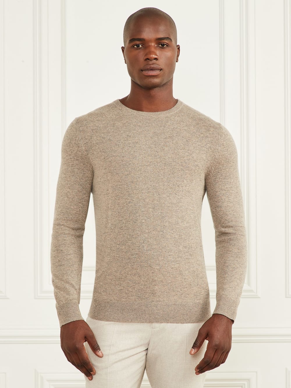 Cashmere-Blend Crewneck Sweater