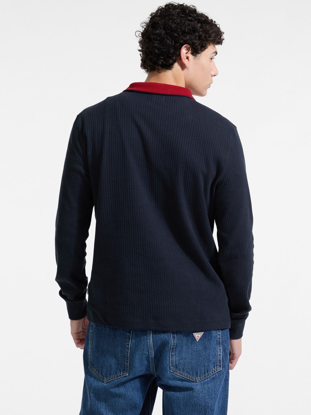 Ribbed Quarter Zip Pullover