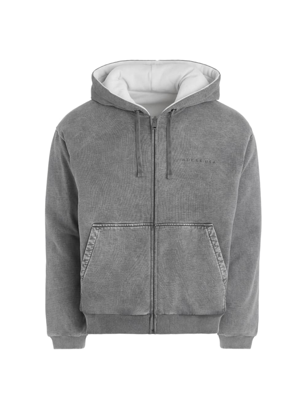 reversible zip hoodie