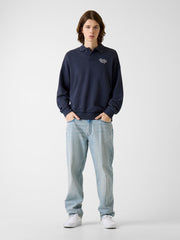 Polo neck sweatshirt