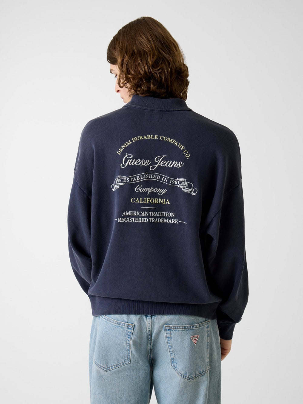Polo neck sweatshirt