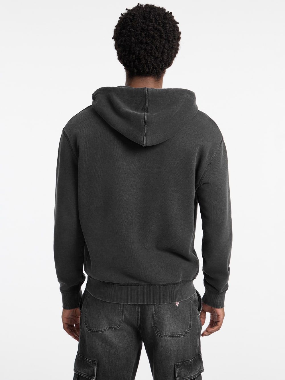 Printed Half-Zip Logo Hoodie