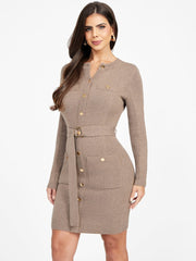 Afrah Pockets Sweater Dress