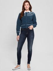 Crop Wool-Blend Cardigan