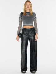 vintage layered lace tee