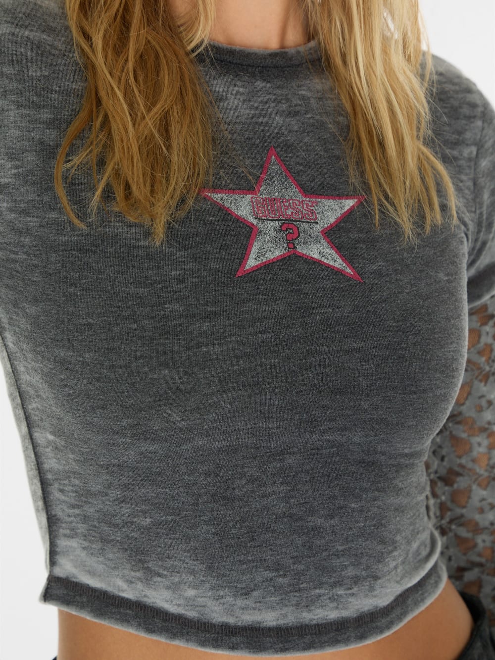 vintage layered lace tee