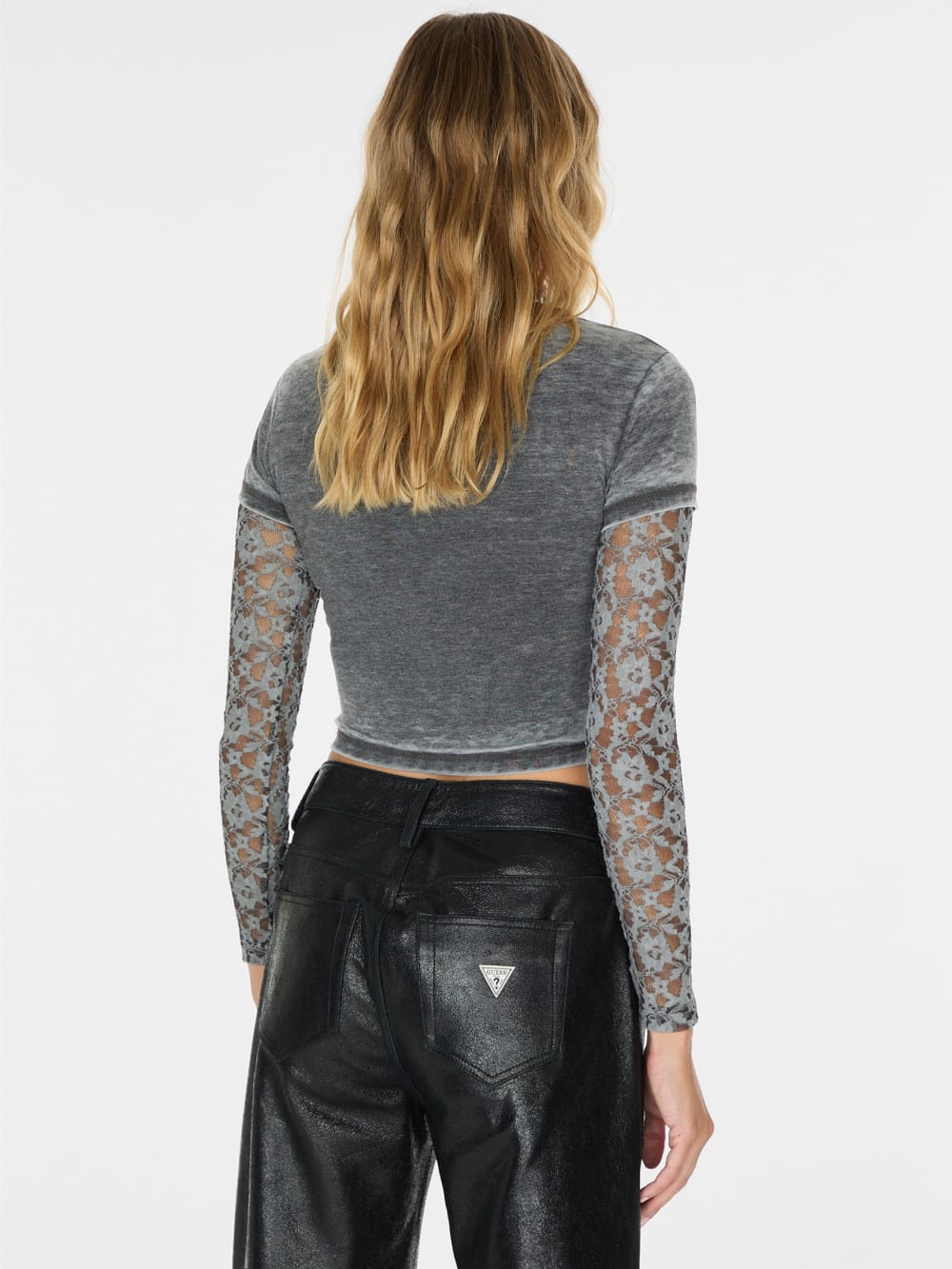 vintage layered lace tee
