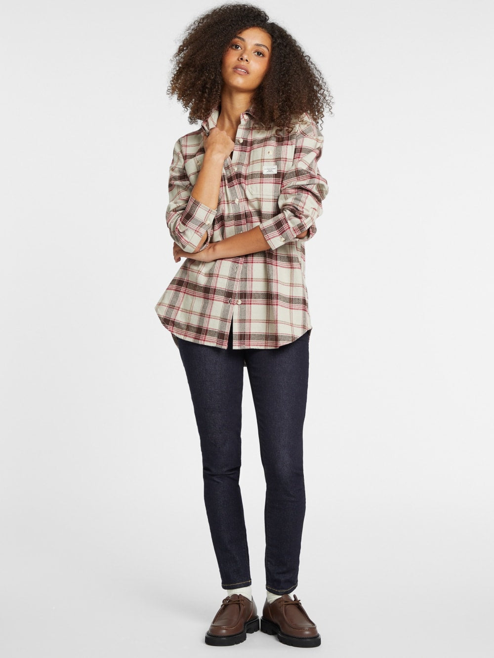 Oversized Long-Sleeve Pocket Shirt