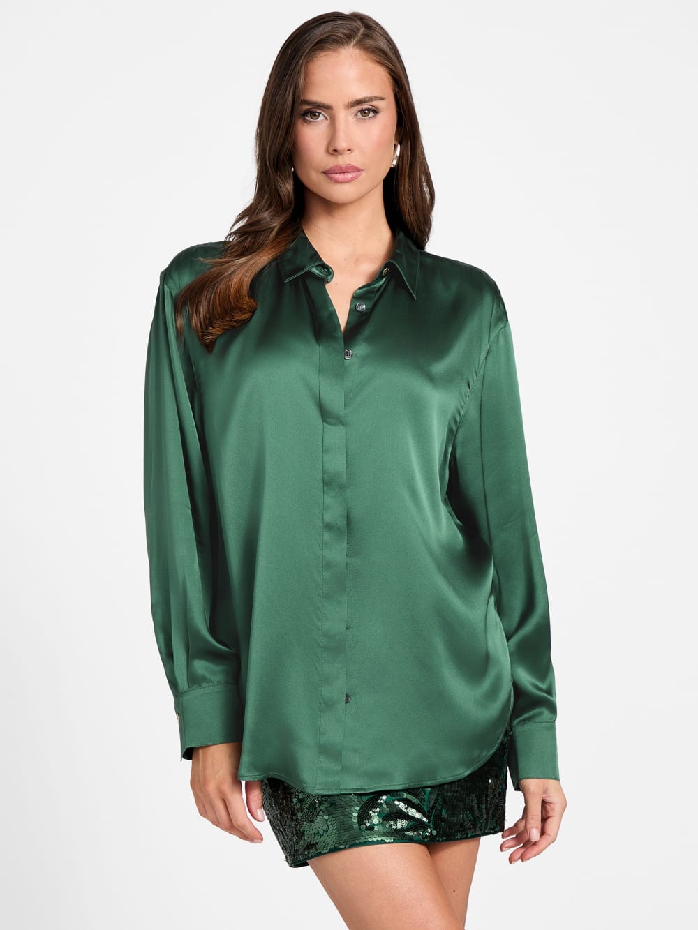 Elisa Silk Oversized Shirt