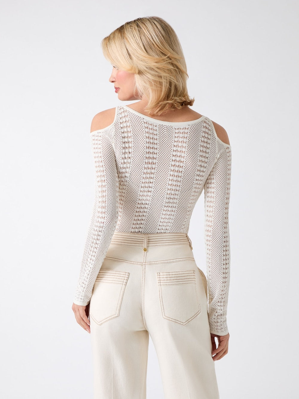 Emma Cold-Shoulder Sweater Top