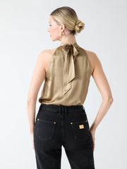 Elisa Silk Halter Top