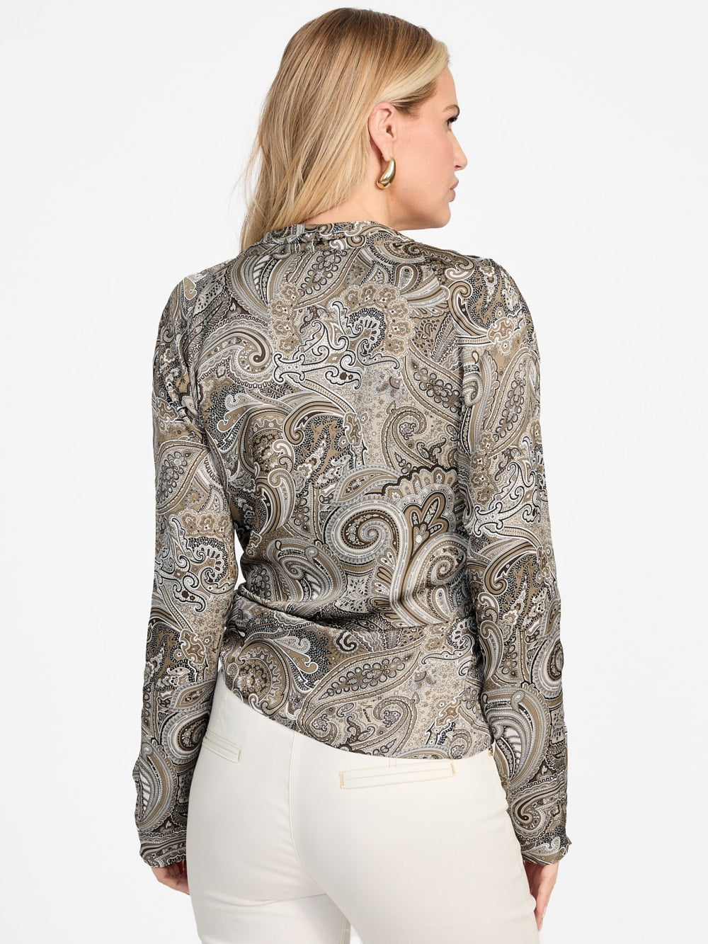 Eco Alanis Printed Wrap Blouse