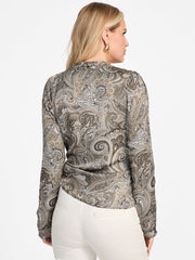 Eco Alanis Printed Wrap Blouse
