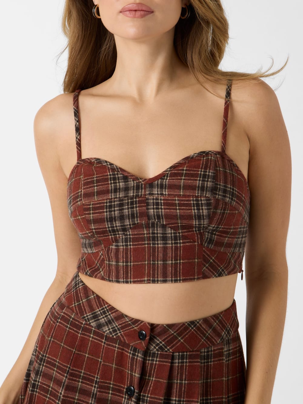 Pia Plaid Top