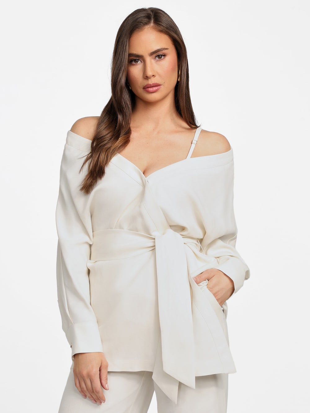 Eco Greta Linen-Blend Wrap Tunic