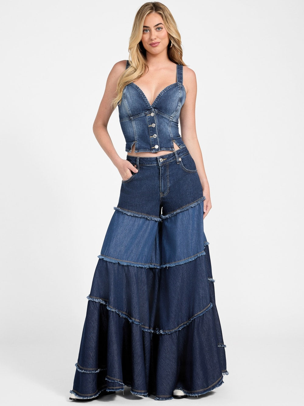 Cathy Denim Bustier
