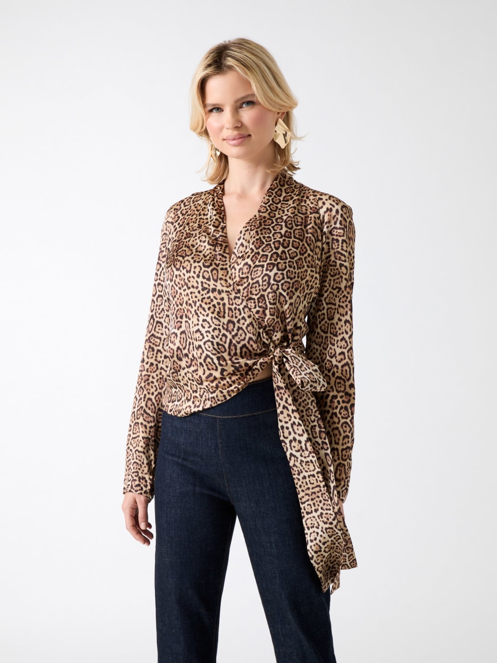Eco Alanis Printed Wrap Blouse