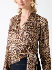 Eco Alanis Printed Wrap Blouse