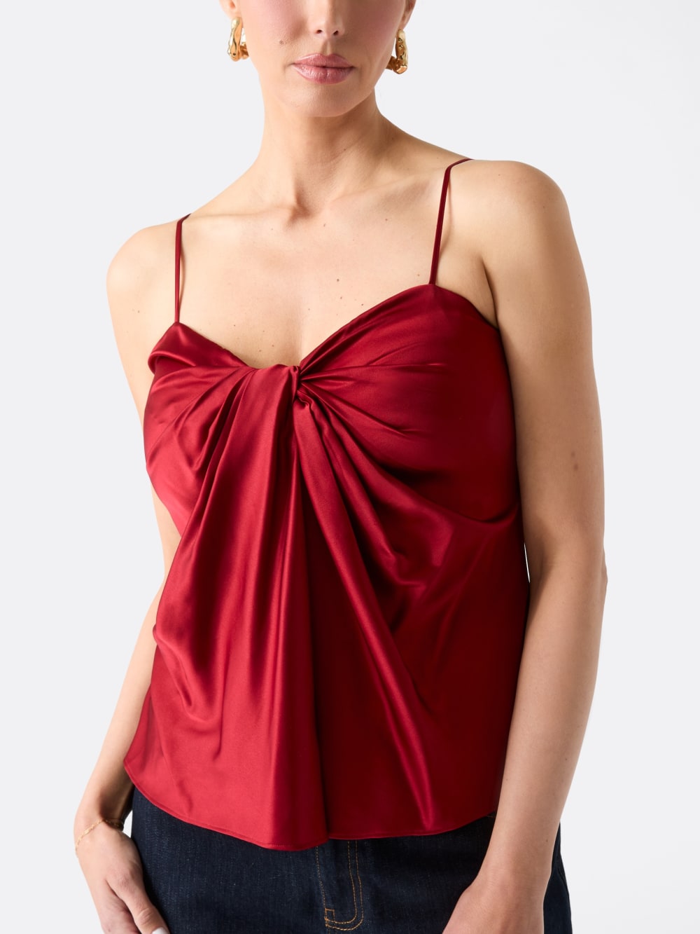 Aretha Satin Twisted Top