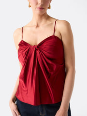 Aretha Satin Twisted Top