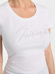 Eco Embroidered Script Logo Tee