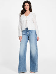 Aida Embroidered Top