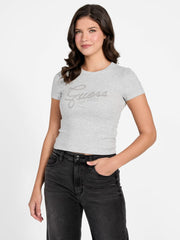 Logo Rhinestones t-shirt
