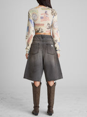 Printed Cashmere Sweater