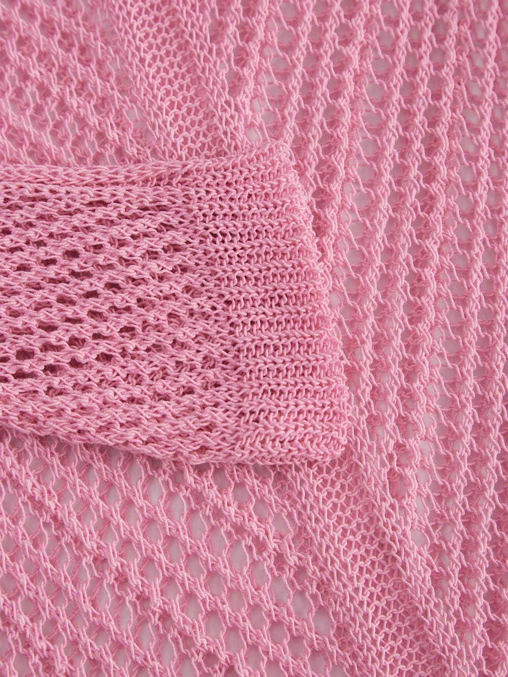 Washed Crochet Sweater