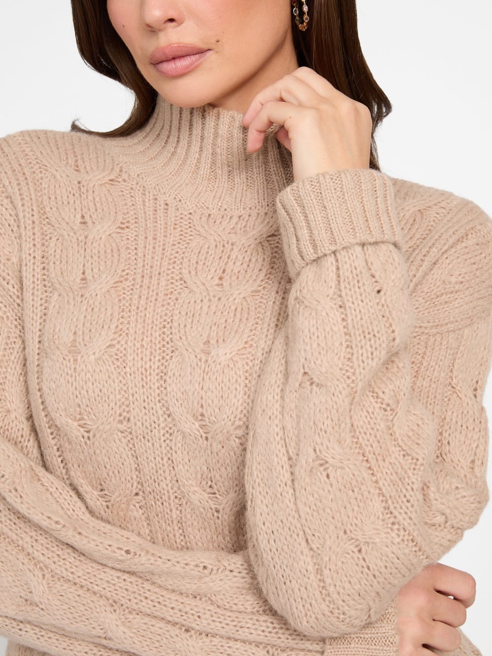 Aida Maxi Cable-Knit Sweater