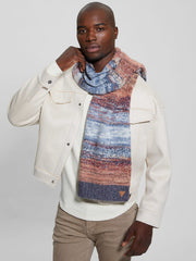 Wool-Blend Space-Dye Scarf