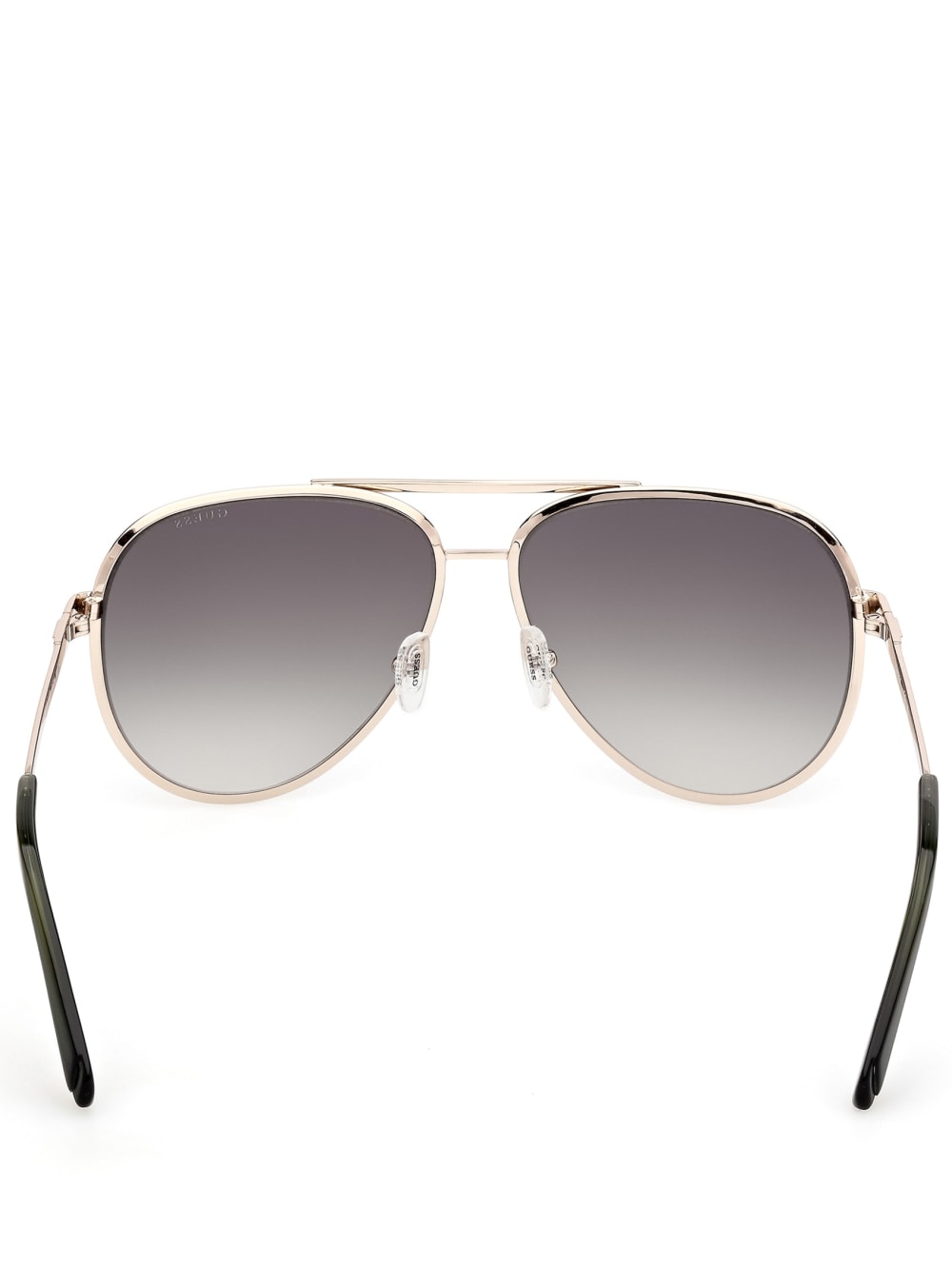 Aviator Striped Metal Sunglasses