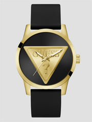 Gold-Tone and Black Analog Watch