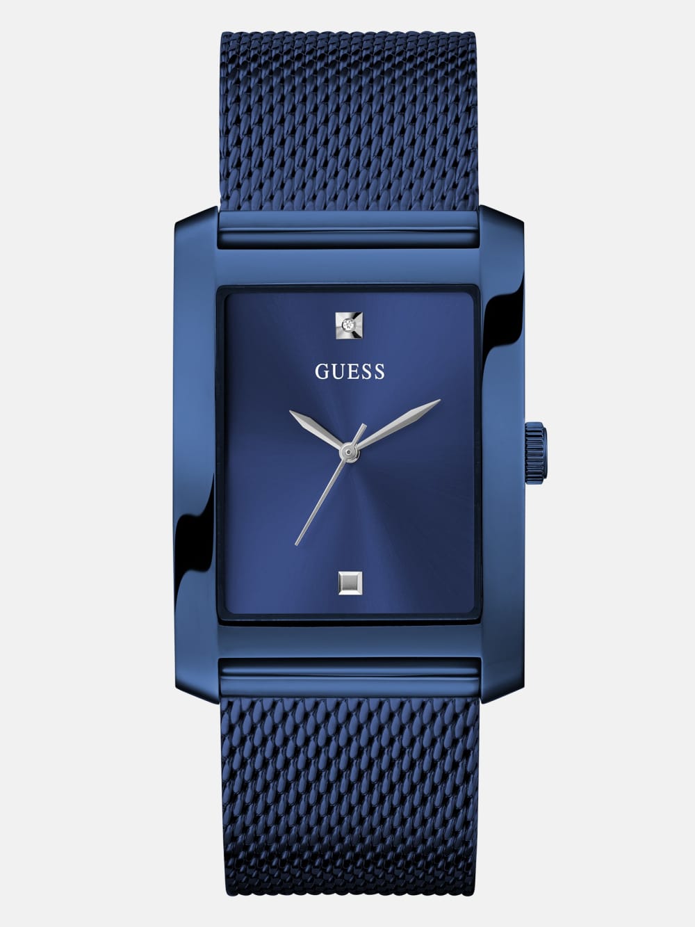 Blue Mesh Analog Watch