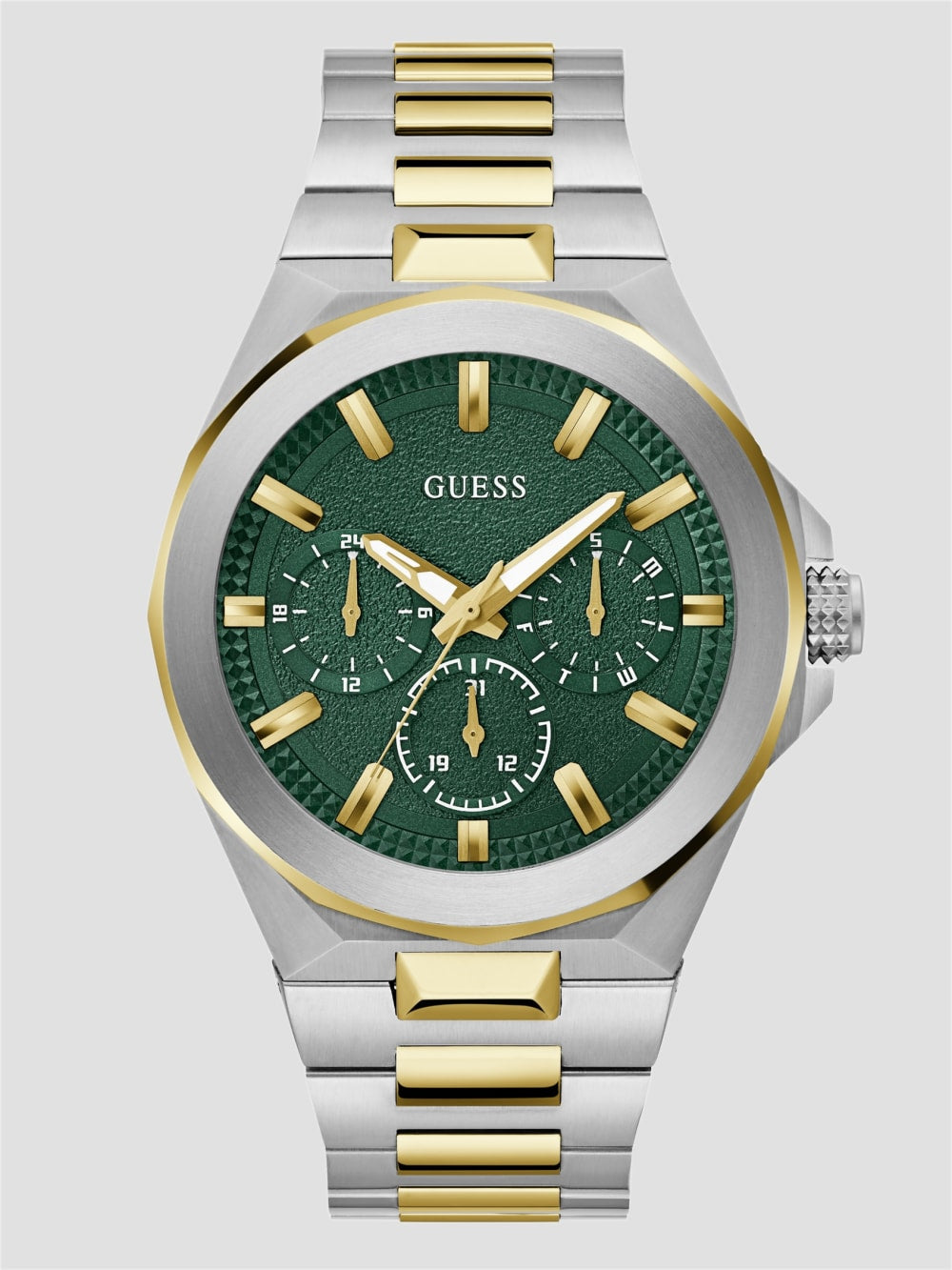 Multi-Tone and Green Multifunction Watch
