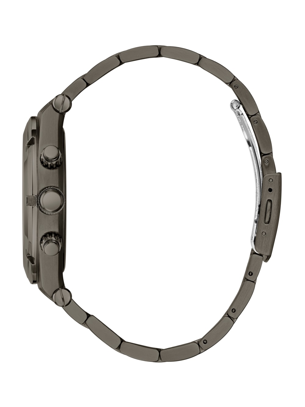 Dark Silver-Tone Multifunction Watch