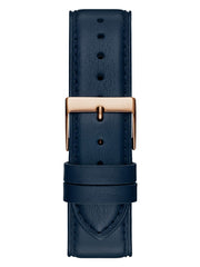 Two-Tone Leather Analog Watch