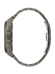 Gc Dark Silver-Tone and Blue Multifunction Watch