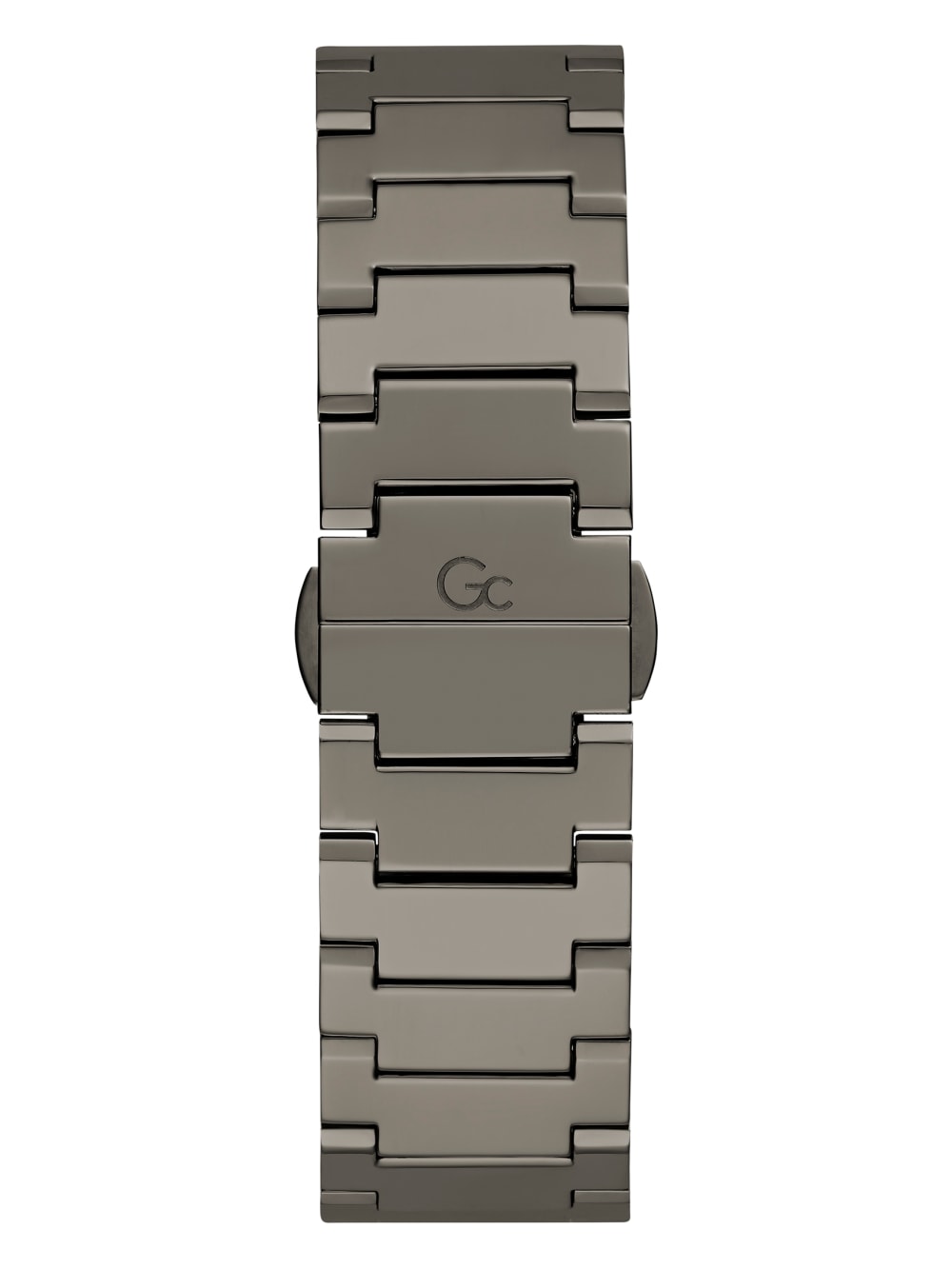 Gc Dark Silver-Tone and Blue Multifunction Watch