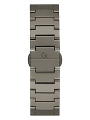 Gc Dark Silver-Tone and Blue Multifunction Watch