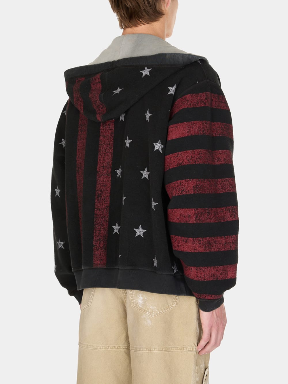 vintage washed reversible sweatshirt