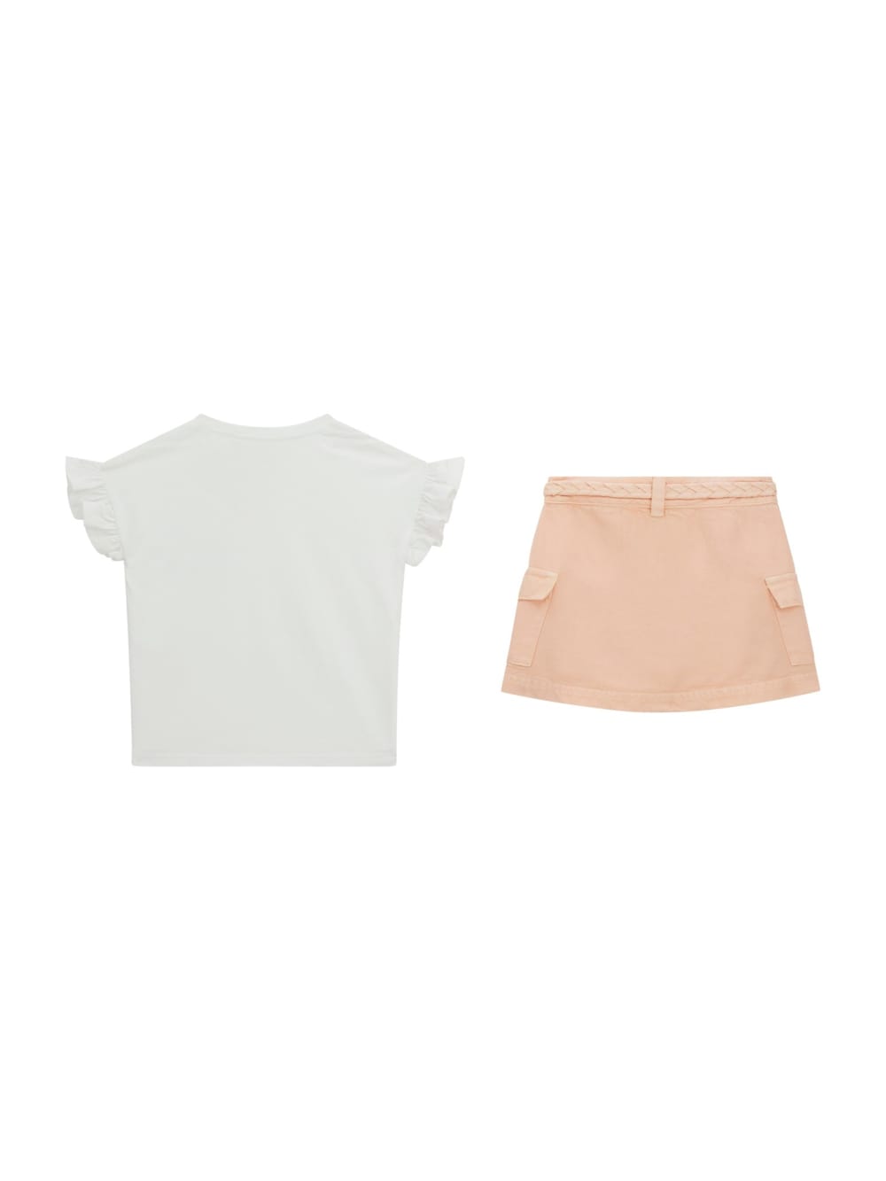 Floral Tee and Twill Skirt (2-7)