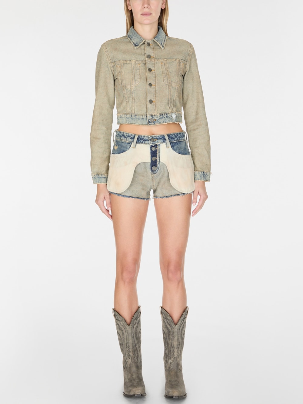 reversed trucker jacket