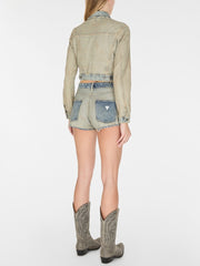 reversed trucker jacket